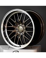 Staggered Full Set: Ace Alloy AFF04 Bronze w/ Machined Lip (Flow Formed)