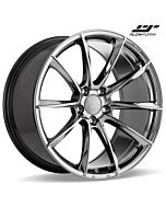 Staggered Full Set: Ace Alloy AFF05 Black Chrome (Flow Formed)