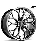 Staggered Full Set: Ace Alloy AFF09 Black Chrome (Flow Formed)