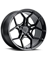 Staggered Full Set: Blaque Diamond BD-F25 Gloss Black (Flow Forged)
