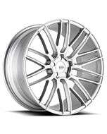 Staggered Full Set: Savini Black Di Forza BM13 Brushed Silver (Concave)
