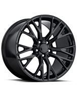 Staggered Full Set: Corvette C7 Z06 Replica Wheel Gloss Black FR22