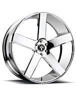 Staggered Full Set: DUB Baller Chrome S115