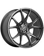 Staggered Full Set: Forgestar CF5V Satin Black (Flow Formed)