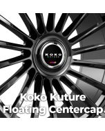 (Set of 4) Floating Centercap for Koko Kuture Wheels - Black