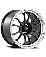 Staggered Full Set: Konig Hypergram Metallic Carbon w/ Machined Lip (Flow Formed)