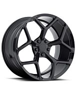 Staggered Full Set: MRR M228 Camaro Z28 Replica Wheels Gloss Black
