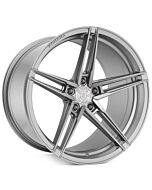 Staggered Full Set: Rohana RFX15 Brushed Titanium (Cross Forged)