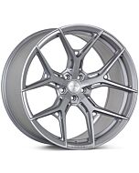 Staggered Full Set: Vossen HF-5 Satin Silver (Hybrid Forged)