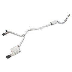 AWE Tuning Audi 17-18 B9 A4 SwitchPath Exhaust Dual Outlet - Diamond Black Tips (Includes DP and Remote) 3025-33014