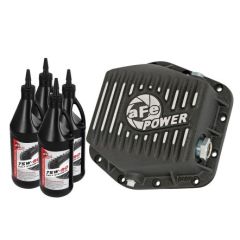 aFe Power Rear Differential Cover (Machined Black) 15-17 GMC Canyon 12 Bolt Axles w/ Gear Oil 46-70302-WL