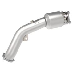 aFe 09-16 Audi A4/A5 (B8) L4-2.0L (t) Twisted Steel 3in. Downpipe - 304 Stainless w/ Cat 48-36410-YC