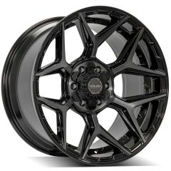 (Special Pricing) 22x12 4Play Off-Road 4P06 Brushed Black (* May Require Trimming) 6x135 6x5.5/139.7 -44mm