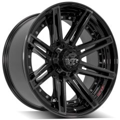22x10 4Play Off-Road 4P08 Brushed Black 8x170 -24mm