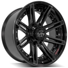 22x10 4Play Off-Road 4P08 Brushed Black 8x180 -24mm