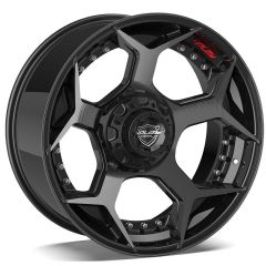 (Clearance - No Returns) 22x12 4Play Off-Road 4P50 Brushed Black (* May Require Trimming) 5x5.5/139.7 5x5/127 -44mm