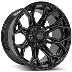 (Special Pricing) 20x9 4Play Off-Road 4P83 Brushed Black 8x170 0mm