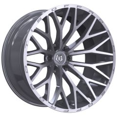 17X9 TIS Off-Road 566BSM Brushed Silver & Milled 6x135 18mm