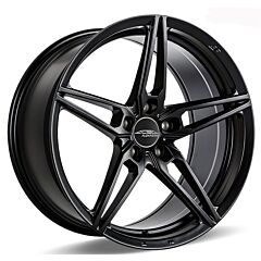 Staggered Full Set: Ace Alloy AFF01 All Matte Black (Flow Formed)