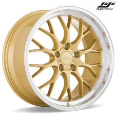 (Huge Savings) 19x9.5 Ace Alloy AFF10 Gold w/ Machined Lip (Flow Formed) (CUSTOM)