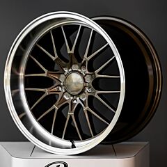 (Huge Savings) 18x10 Ace Alloy AFF04 Bronze w/ Machined Lip (Flow Formed) (Lip 2.0) (CUSTOM)