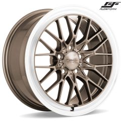 (Huge Savings) 18x8.5 Ace Alloy AFF04 Bronze w/ Machined Lip Raised Face (Flow Formed) (CUSTOM)