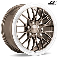(Huge Savings) 18x9.5 Ace Alloy AFF04 Bronze w/ Machined Lip Raised Face (Flow Formed) (CUSTOM)