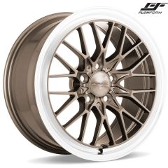 Staggered Full Set: Ace Alloy AFF04 Bronze w/ Machined Lip (Flow Formed)