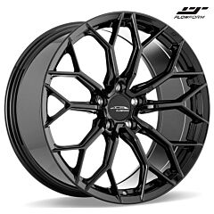 Staggered Full Set: Ace Alloy AFF09 Gloss Piano Black (Flow Formed)