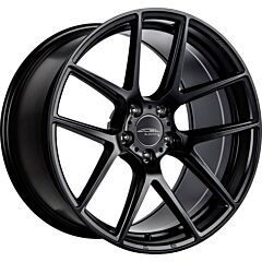 Staggered Full Set: Ace Alloy AFF02 All Matte Black (Flow Formed)