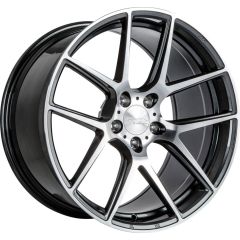 (Huge Savings) 20x9.5 Ace Alloy AFF02 Gloss Mica Grey Machined (Flow Formed) (CUSTOM 2-3 weeks)