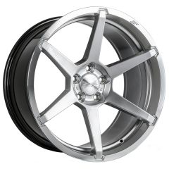 (Huge Savings) 19x10 Ace Alloy AFF06 Liquid Silver Machined Lip (Flow Formed) (CUSTOM 2-3 weeks)