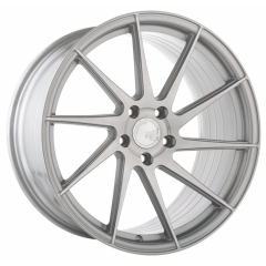 Staggered Full Set: Avant Garde M621 Brushed Liquid Silver (Rotary Forged) (True Directional)