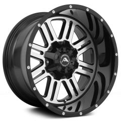 20x14 American Off-Road A106 Black Machined (8 Lug) (Dual Stage Forged) (* May Require Trimming) (CUSTOM 2-3 weeks) 8x170 -76mm