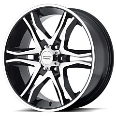 20x8.5 American Racing AR893 Mainline Gloss Black Machined 5x4.5/114.3 35mm