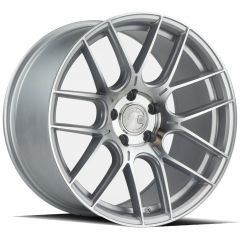 (Special Pricing) 18x8.5 Aodhan AH-X Gloss Silver w/ Machined Face  5x112 35mm