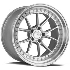 (Special Pricing) 19x9.5 Aodhan DS08 Silver w/ Machined Face (Flow Formed) 5x120 35mm