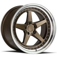 (Special Pricing) 18x8.5 Aodhan DS05 Bronze w/ Machined Lip 5x4.5/114.3 35mm