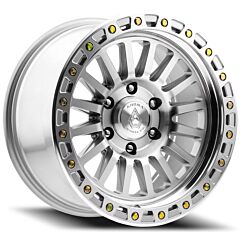 17x8.5 Arena A108 Trophy Gloss Silver Machined 6x5.5/139.7 25mm