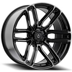 22x10 Arena A111 Supreme Gloss Black w/ Brushed Dark Tint 6x5.5/139.7 -18mm