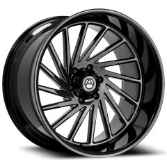 24x12 Artem Off-Road A205 Curvus Gloss Black (Flow Formed) (* May Require Trimming) 6x135 -44mm