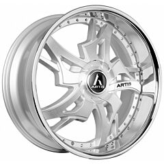 Staggered Full Set: Artis Laredo XL Silver Machined w/ Stainless Steel Chrome Lip