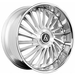 Staggered Full Set: Artis Renegade XL Silver Machined w/ Stainless Steel Chrome Lip