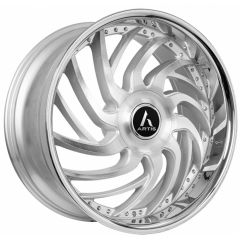 22x9 Artis Vantage XL Silver Machined w/ Stainless Steel Chrome Lip (CUSTOM)