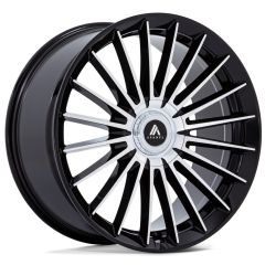 20X9 Asanti AB048 Gloss Black Machined 5x112 5x4.5/114.3 35mm