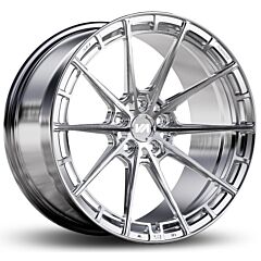 19x11 Variant Aure Chrome Powdercoated (Full Forged) (Deep Concave) (CUSTOM)
