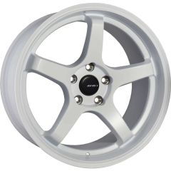 18x8.5 AVID.1 AV-28 Matte White 5x4.5/114.3 35mm