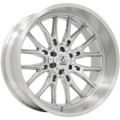 26x12 AXE Offroad Atlas Silver Brush Milled  8x6.5/165 -44mm