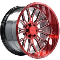 26x14 AXE Offroad AX6.2 Candy Red Milled (Compression Forged) (* May Require Trimming)  5x5/127 5x5.5/139.7 -76mm