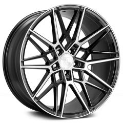 20x9 AXE CF1 Gloss Black Machined (Compression Forged) 5x5/127 38mm (CUSTOM)